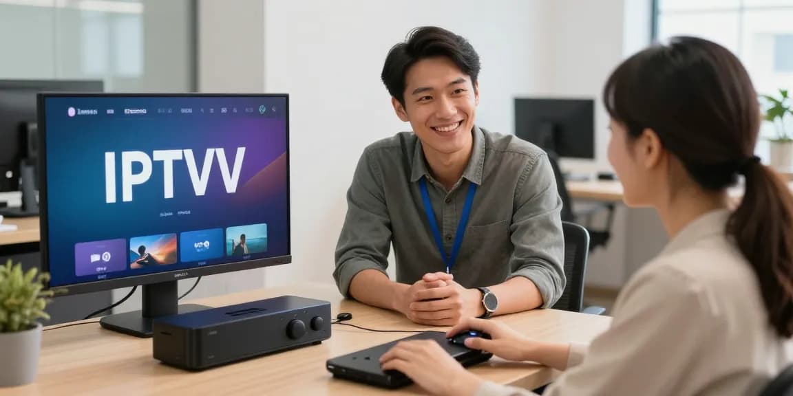 "Local IPTV services provider assisting customers with professional support for streaming devices in a community-friendly environment."