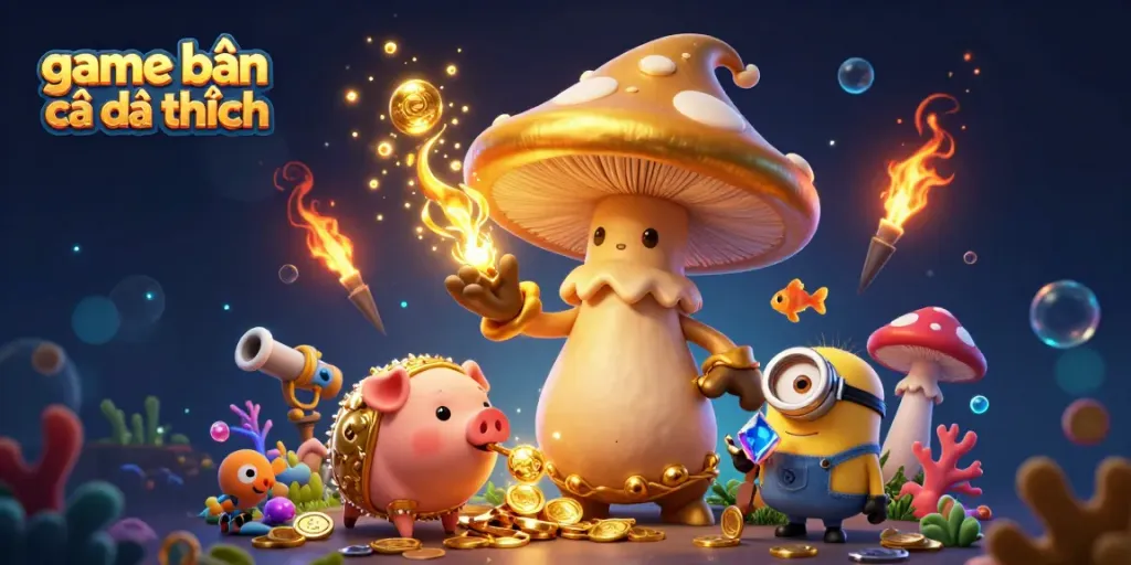 Catch prizes in the thrilling world of game bắn cá đổi thưởng featuring magical underwater elements.