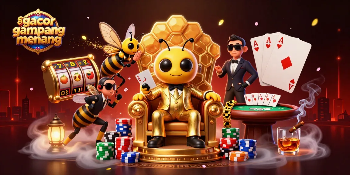 Experience the thrills of slot gacor gampang menang with a 3D illustration featuring a bumblebee mob boss.