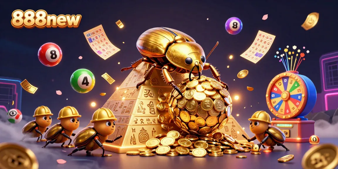 Win big at 888new with the cosmic excitement of lottery balls and golden coins!