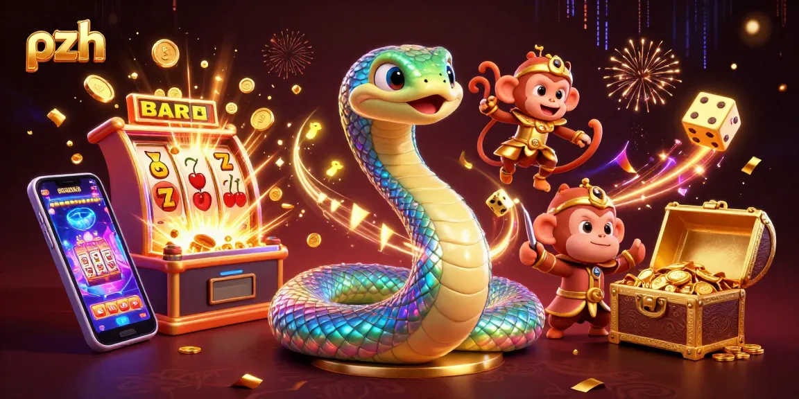 Experience massive wins with pzh in this vibrant 3D casino illustration featuring dynamic slot action.