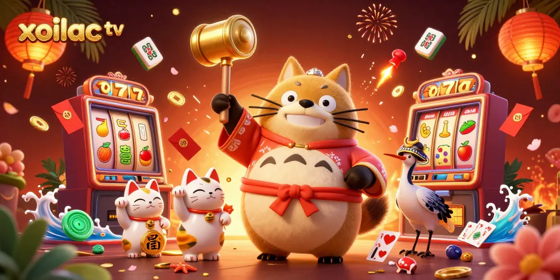 Experience the winning thrills at xoilac tv with vibrant slot machines and cheerful characters.
