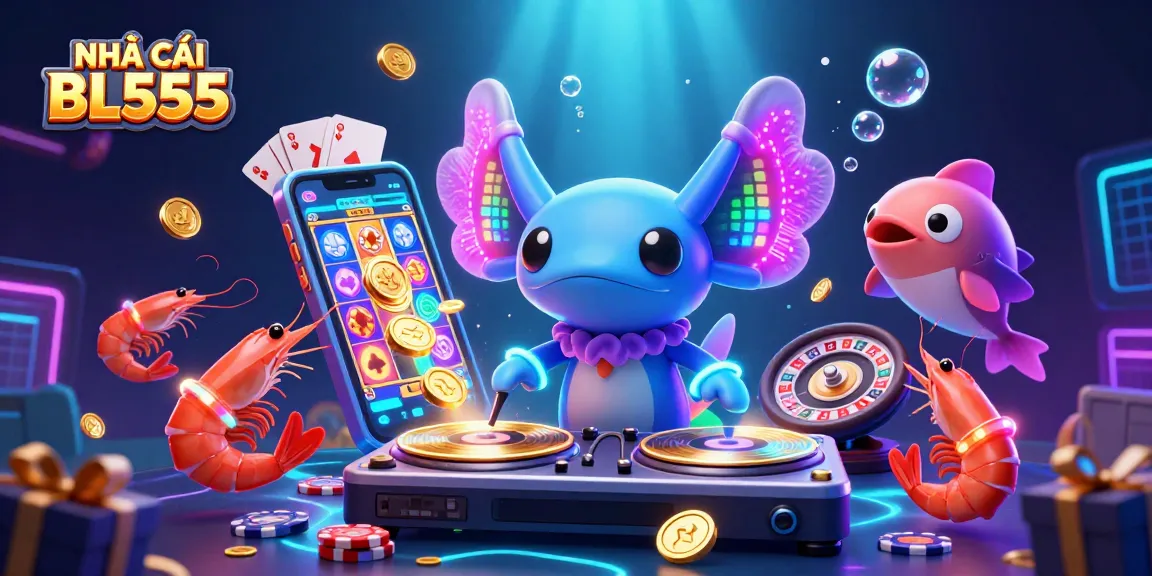 Join the excitement at NHÀ CÁI BL555 with vibrant slot games and dynamic underwater DJ scene.